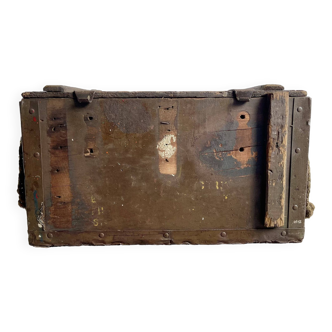 Vintage Ammunition Wooden Box Chest