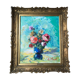 Oil painting of the still life flower bouquet Louis Ducatel