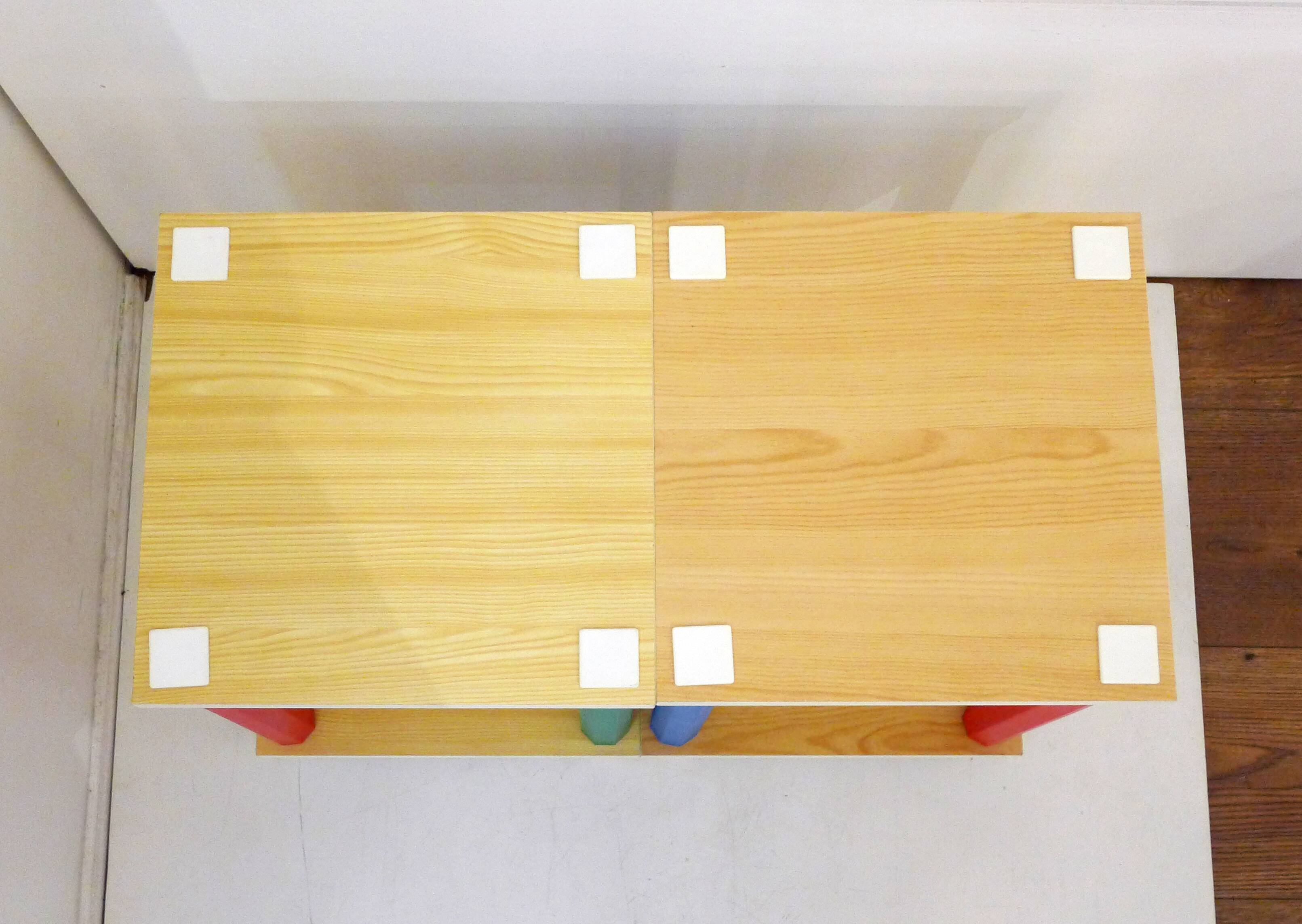 Paire de tables chevets 1980'