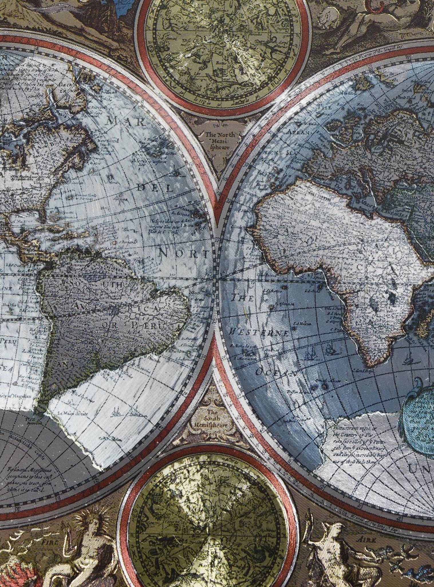 Carte accvrat avec cadre en bois