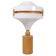 Mid-century modern table lamp in pine and acrylic, Sweden, 1970s