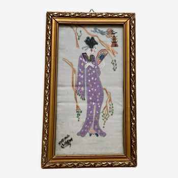 Tableau geisha vintage