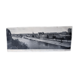 old panoramic poster of Nantes