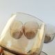 Set of 5 vintage 70s smoked glass water glass