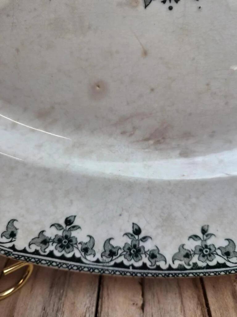 Large oval dish Terre de fer Hippolyte Boulenger H.b & Cie Gagny