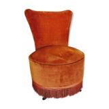 Pink fringed velvet heater