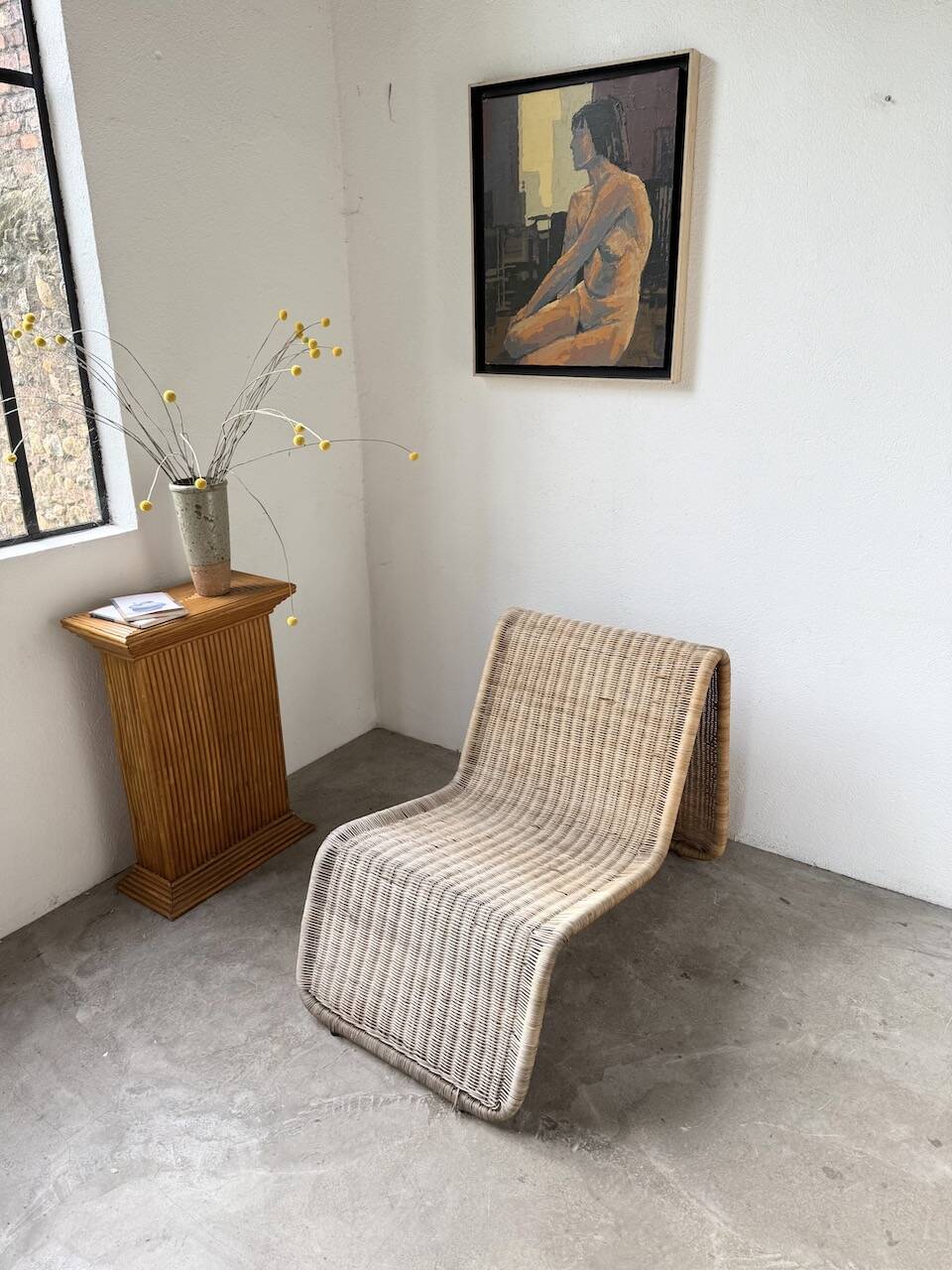 Hestra woven wicker armchair by Ikea 1982