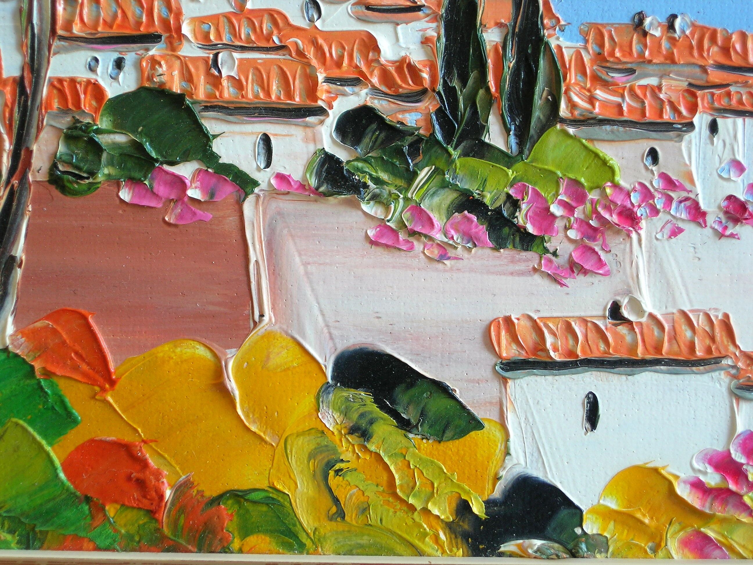 Mediterranean Landscape Oil on canvas (XXth)