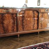 Empire mahogany sideboard with marble top