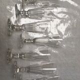 Set of seven champagne flutes