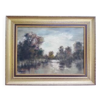 Original painting Maurice Legrand "Sologne"