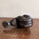 Ancient Atlas Statue Bandung Indonesia Art Deco Dense Ironwood Java