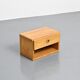 Solid pine bedside table from Arcs, France 1975