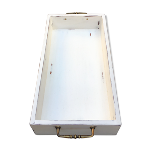 plateau blanc antique