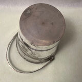 Silver-plated metal ice bucket