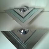 Pair of vintage wall lights -Franz Hustadt c.1980