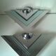 Pair of vintage wall lights -Franz Hustadt c.1980