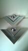 Pair of vintage wall lights -Franz Hustadt c.1980