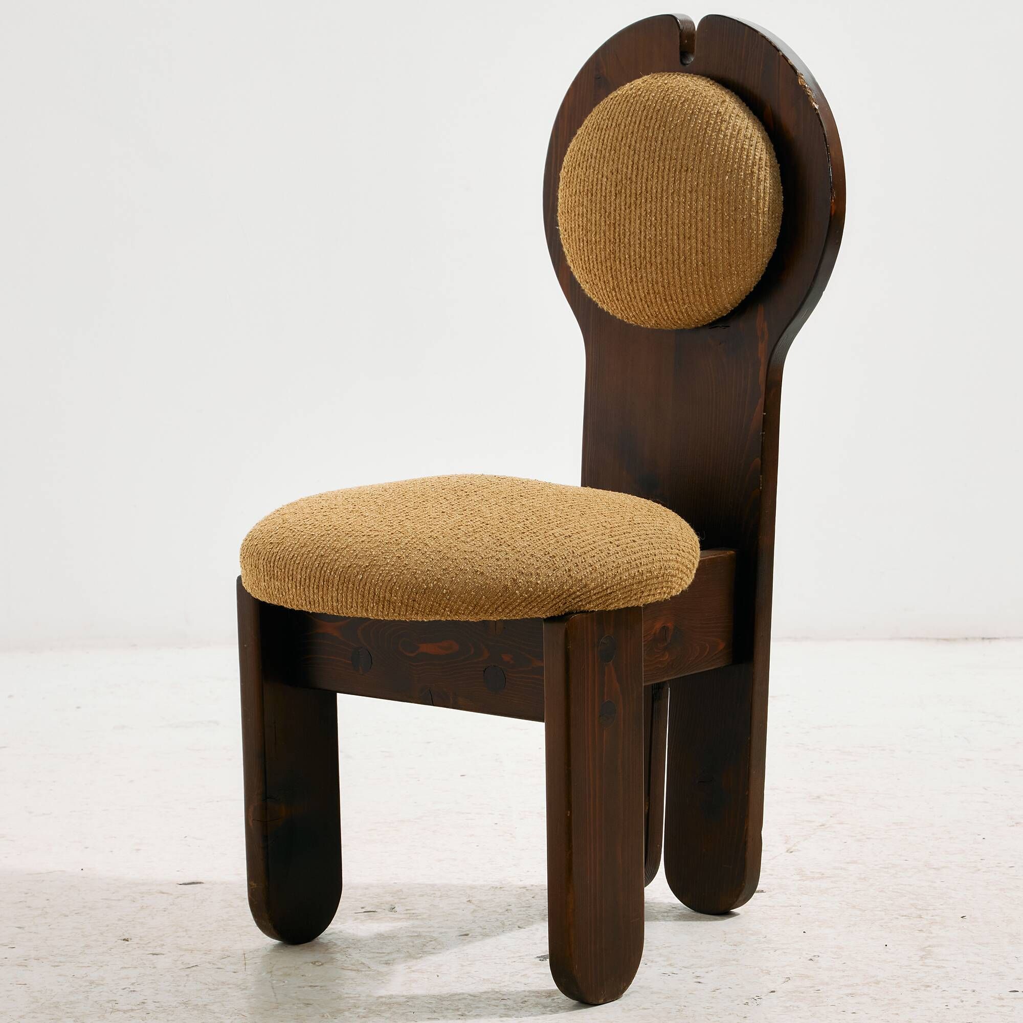 Hungarian pine chair by Mária Szedleczky, Set of 6