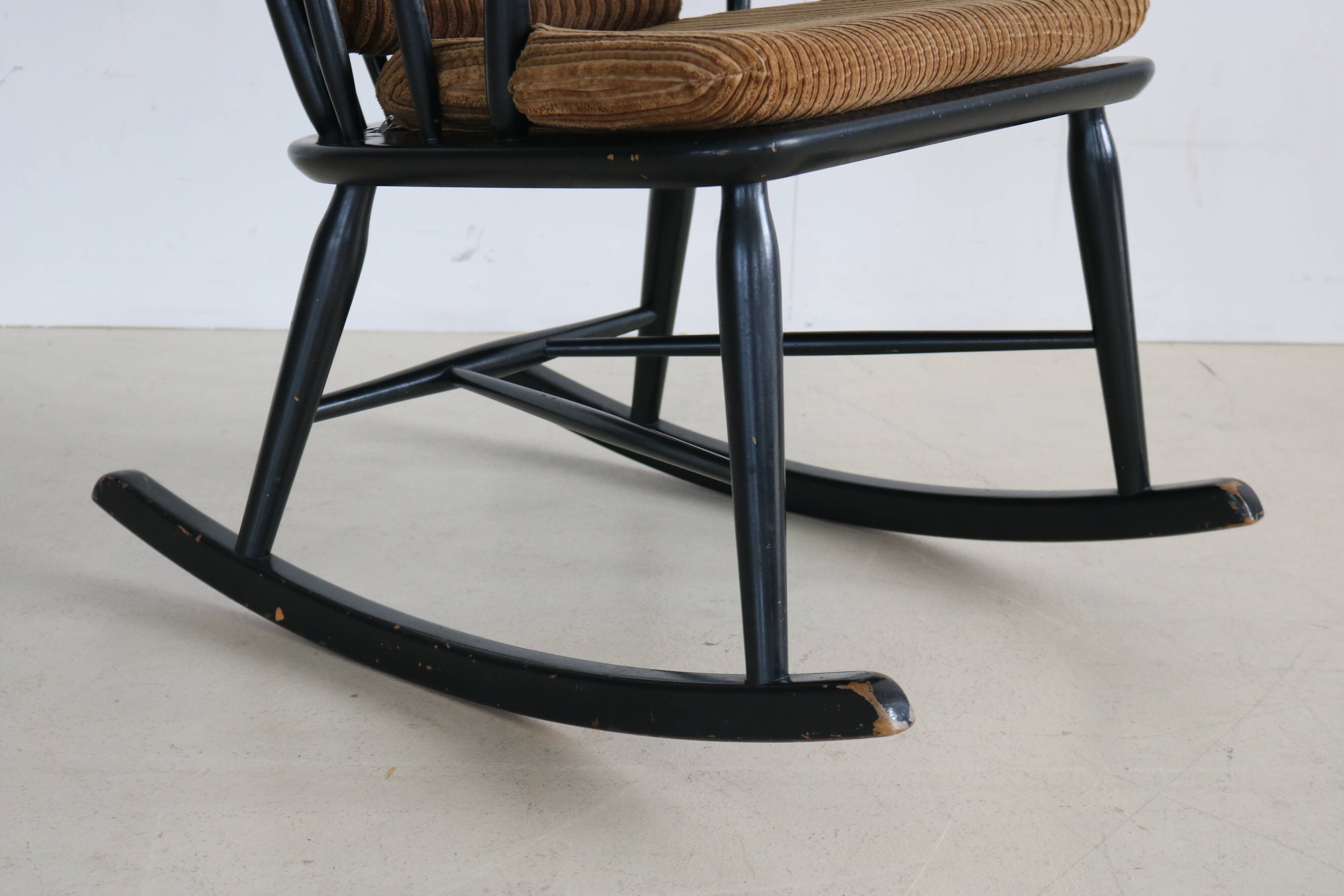Vintage wooden rocking chair by Farstrup