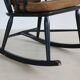 Vintage wooden rocking chair by Farstrup