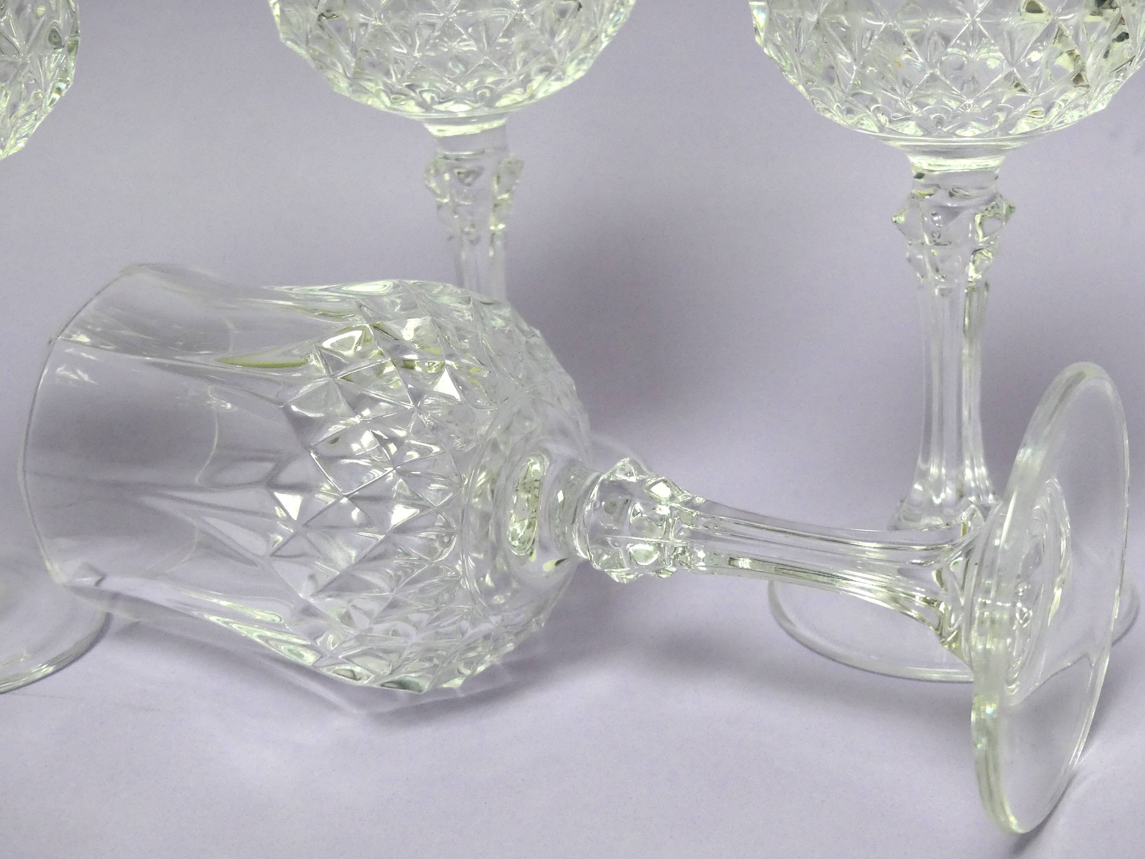 4 verres Longchamp Cristal d’Arques