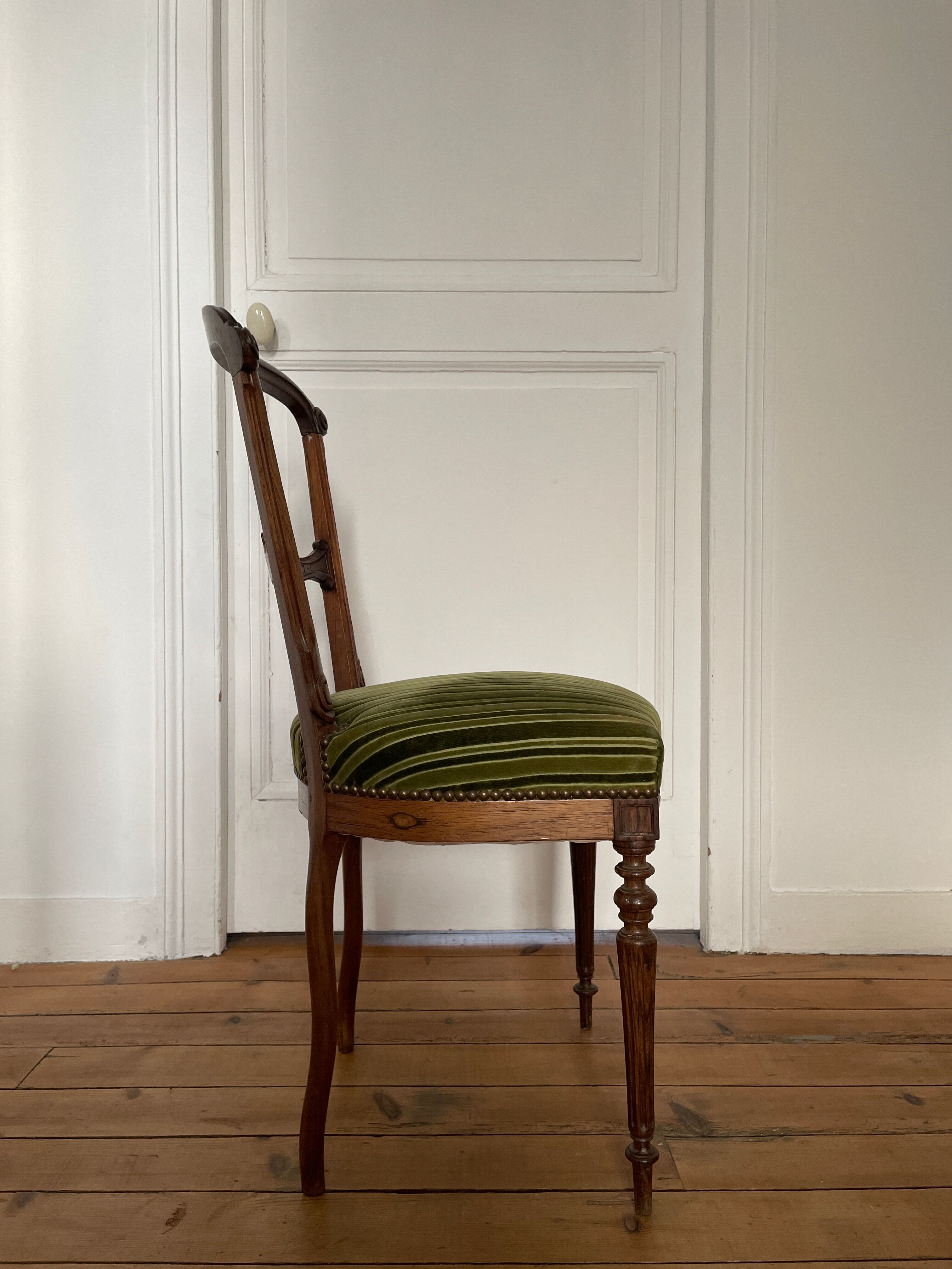 Series of 3 antique chairs Napoleon III