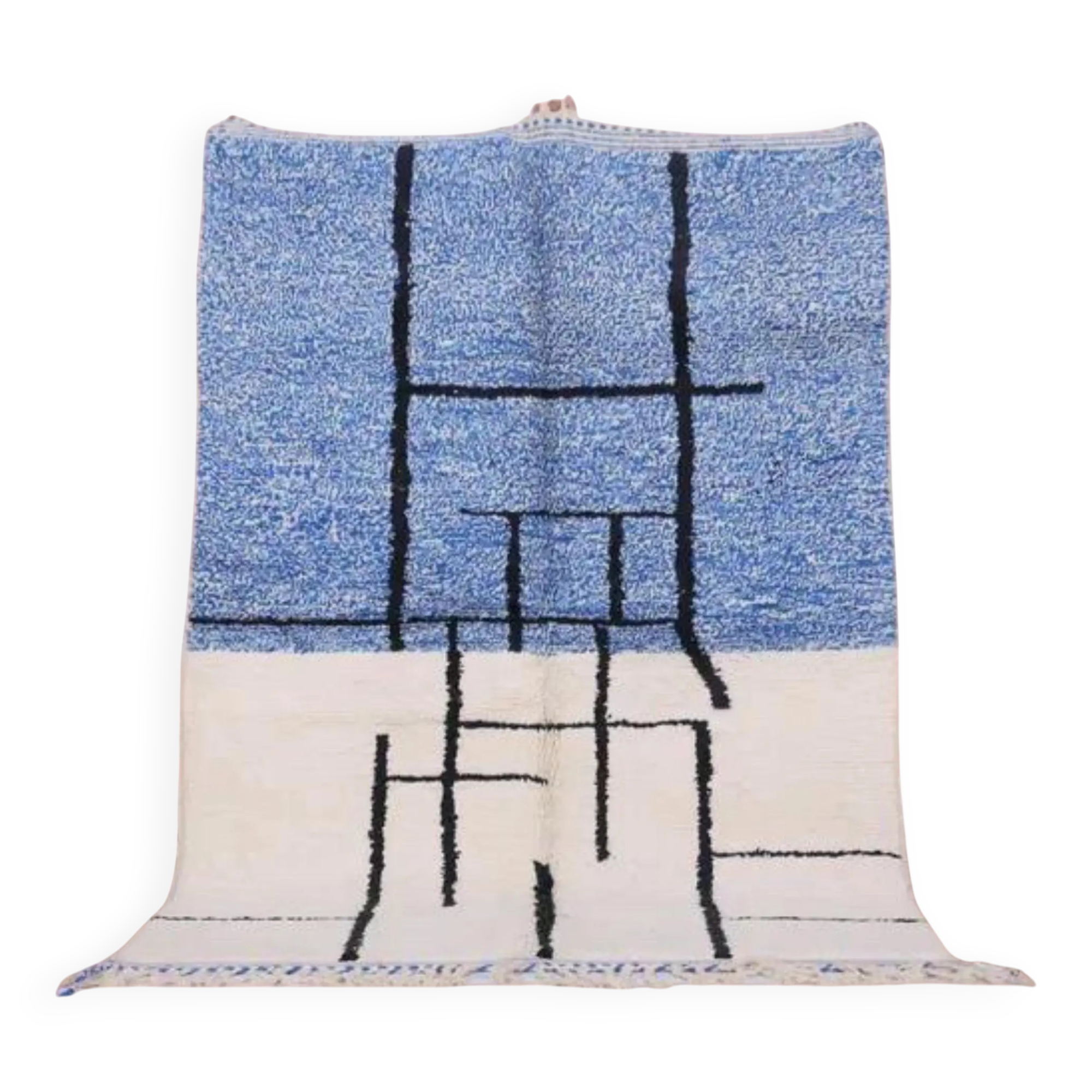 Moroccan handwoven wool rug, 250x150 cm, traditional style.
