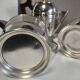 Art Deco tea or coffee service in silver-plated metal
