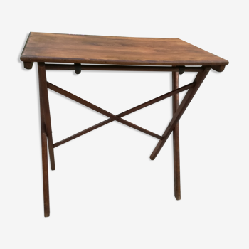 Old wooden folding table