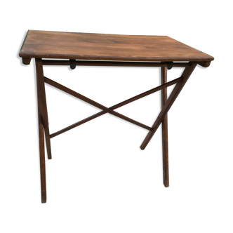 Old wooden folding table