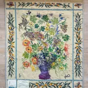 Aubusson tapestry "The Black Trellis" by Odette Caly — Pinto Workshops