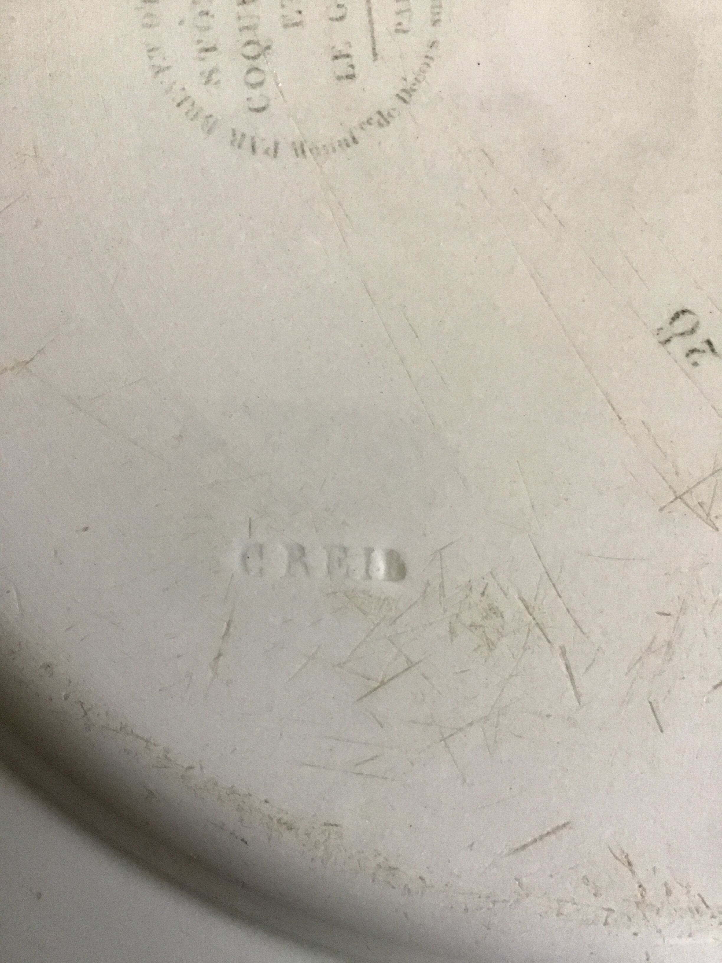 Creil Montereau Plate