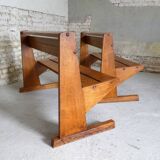 oak community bench, 1950