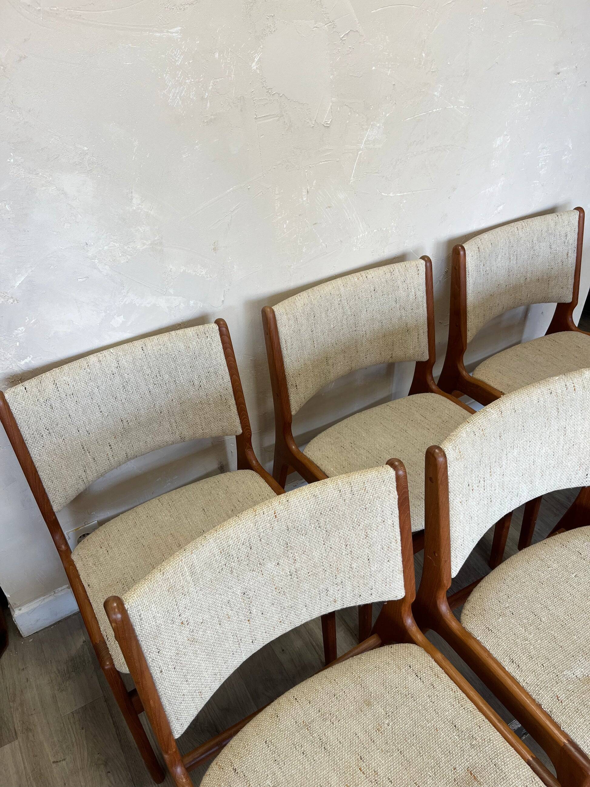 Scandinavian chairs Erik Buck 1960