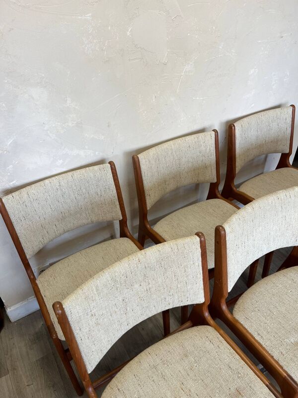 Chaises scandinaves Erik Buck 1960