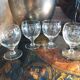 Antique engraved glasses