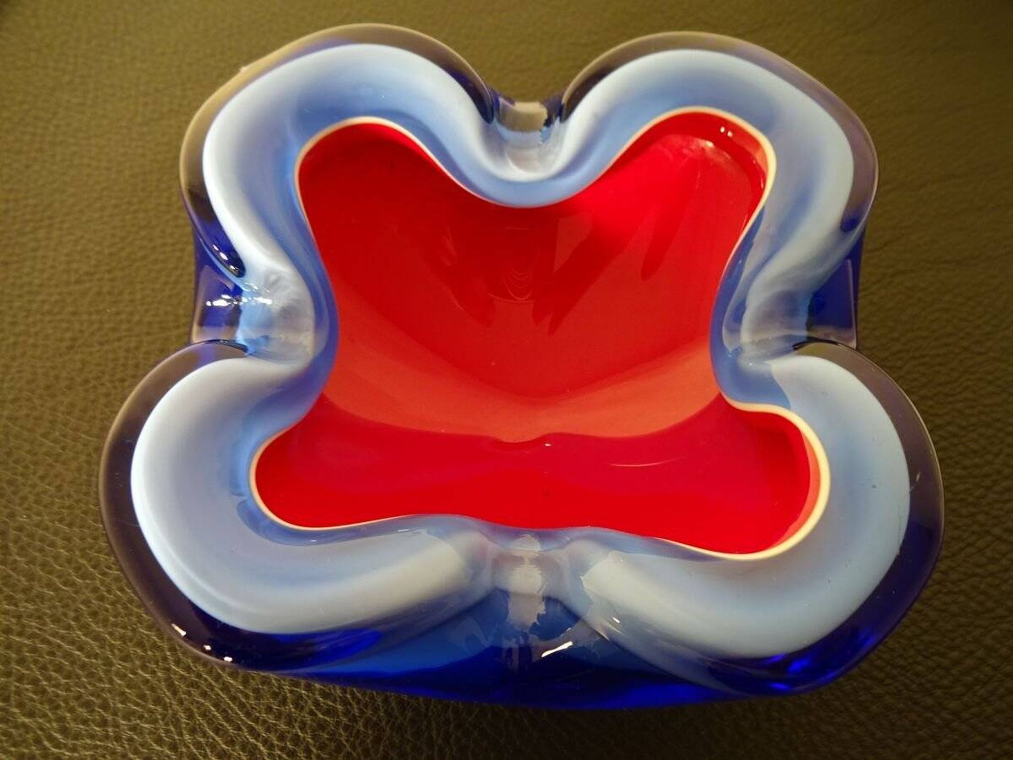 Italian Murano Glass Ashtray, 1960s