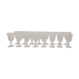 70's water glasses and wine glasses set