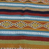 Tapis multicolore en laine tissé à la main 167x97cm