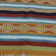 Multicolored hand-woven wool carpet 167x97cm