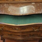 Louis XV rococo style chest of drawers with beveled mirror