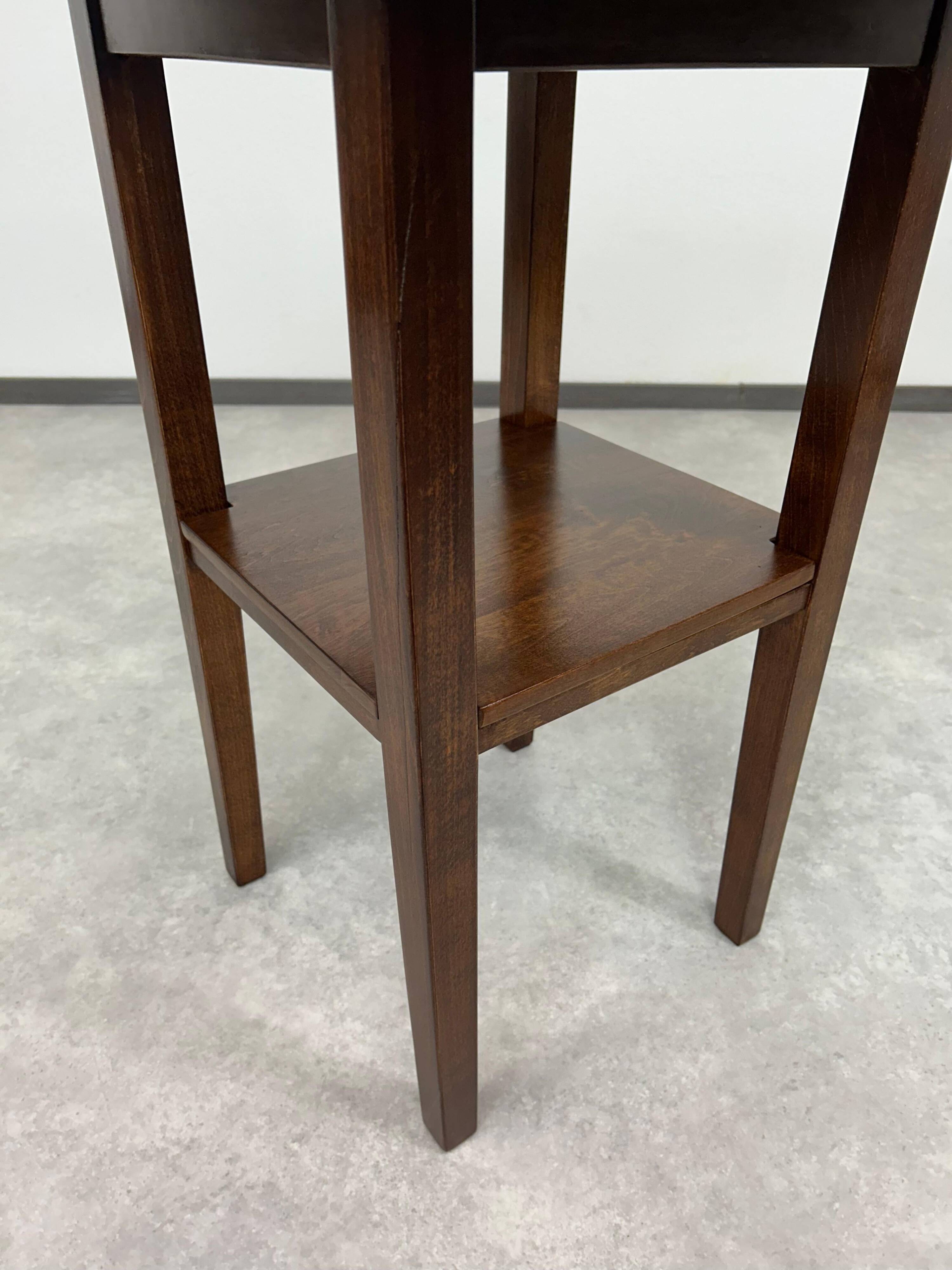 Secession coffee table with a brass top