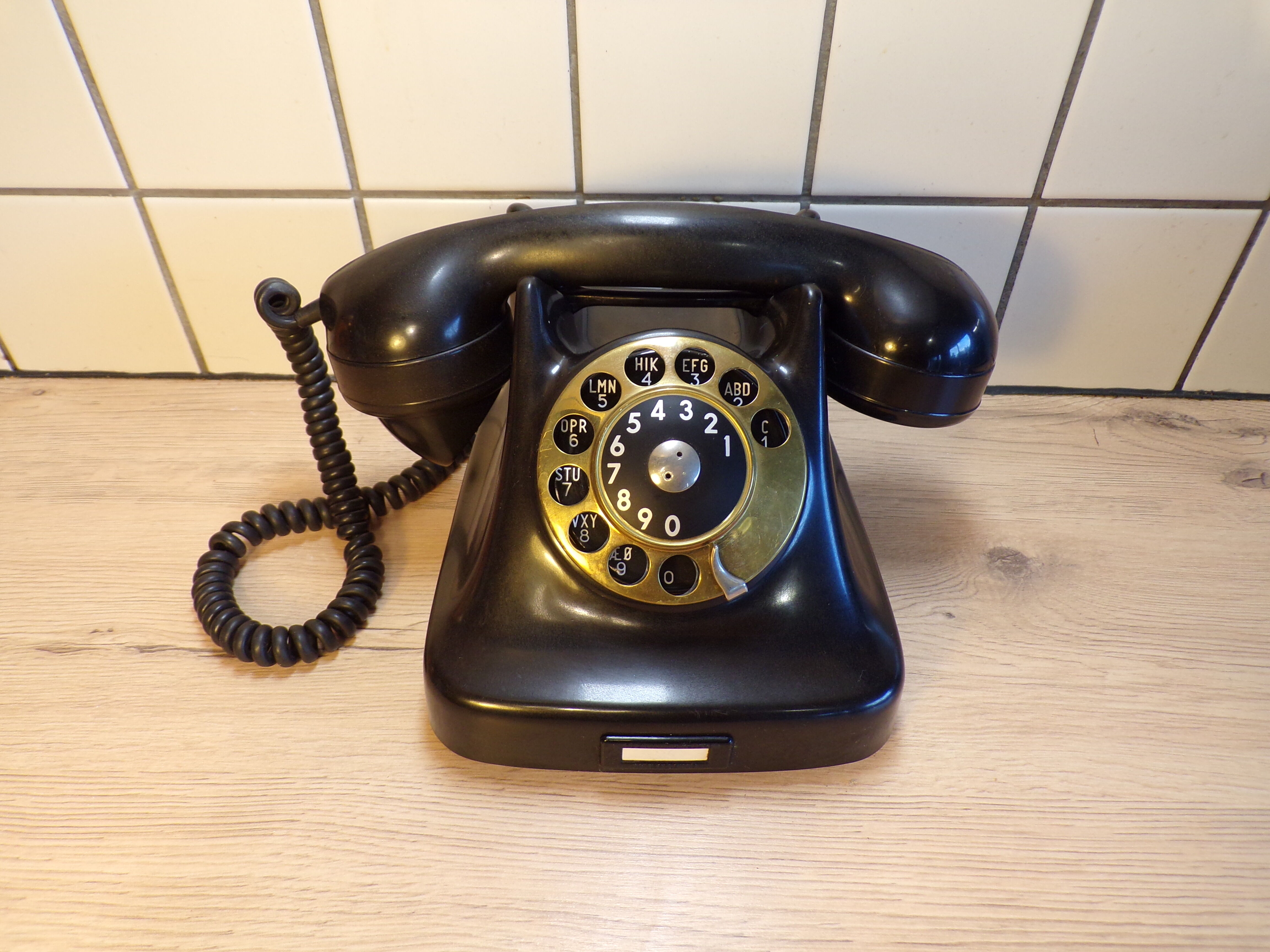 Vintage dial phone in bakelite Denmark