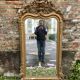 Old mirror rocaille style 178 x 96cm