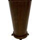 Vintage dark oak umbrella stand basket storage design 60s minimalist design