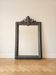 Miroir ancien fronton sculpté style classique gris
