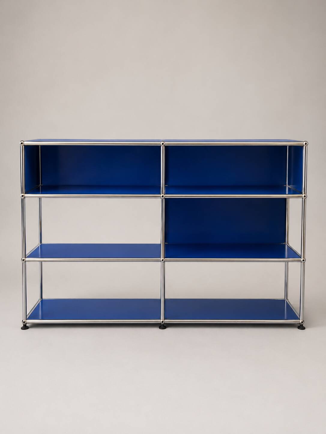 Modular library USM Haller cobalt blue vintage.
