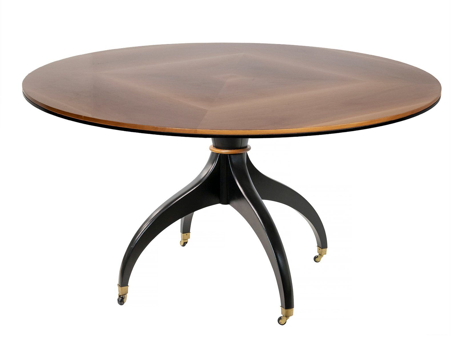 Table à manger ronde italienne Giorgetti, années 1980