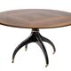 Table à manger ronde italienne Giorgetti, années 1980